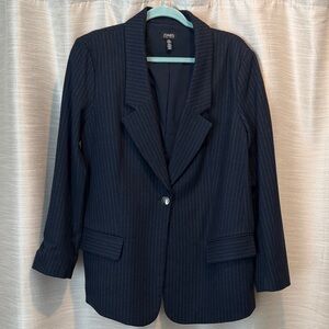 Jones New York Women's Dark Pinstripe Blazer